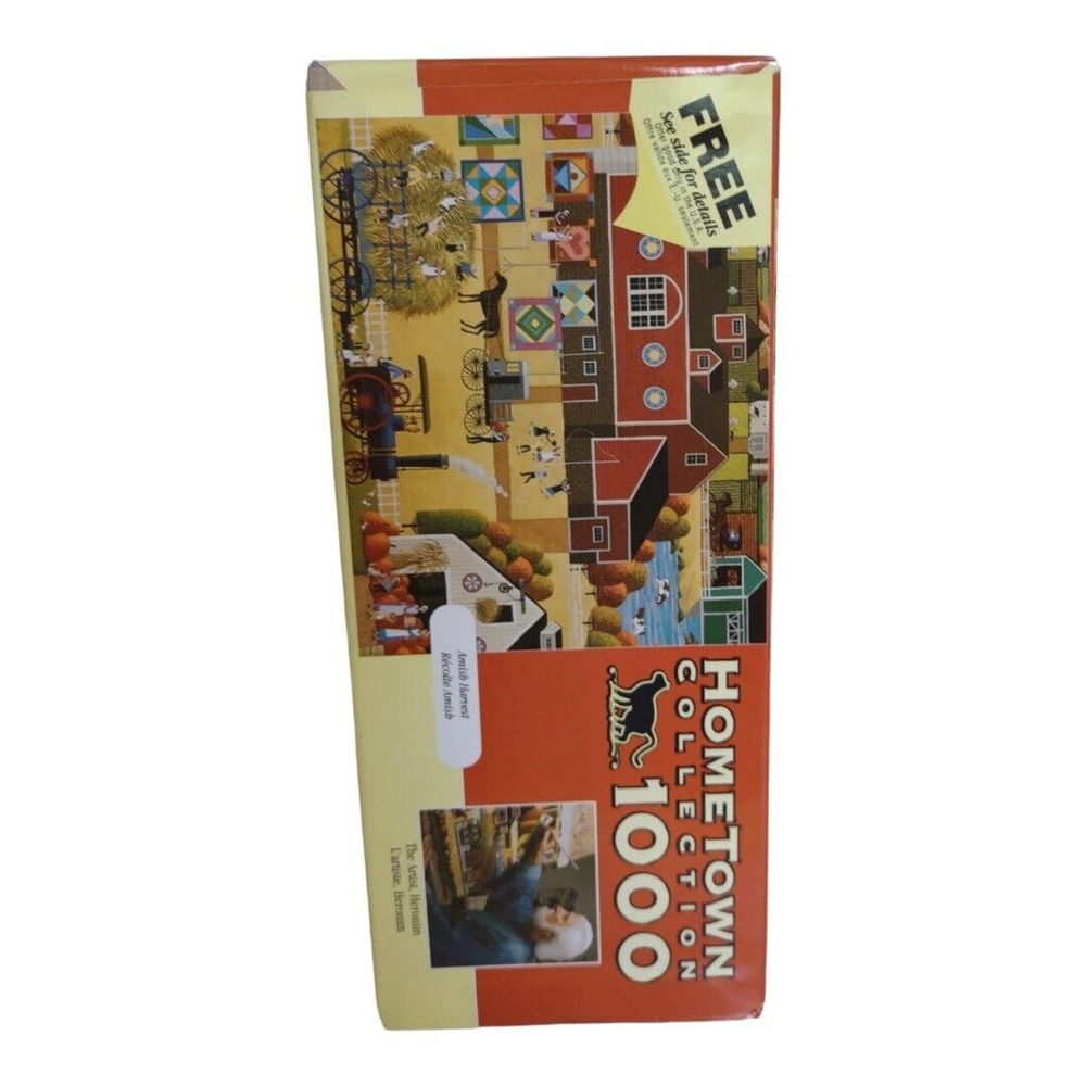 Hometown Collection Heronim “Amish Harvest” 1000 Pce Puzzle Vintage 2002 New - Picture 3 of 7